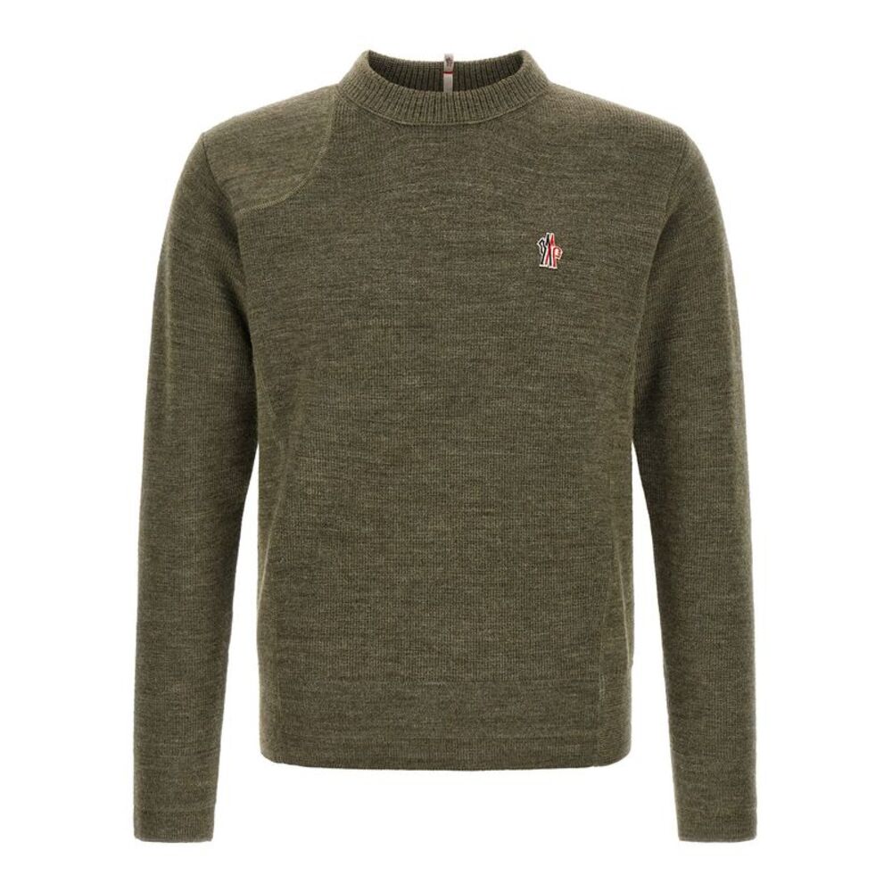 Moncler Grenoble Bicolor Virgin Wool Men's Cardigan